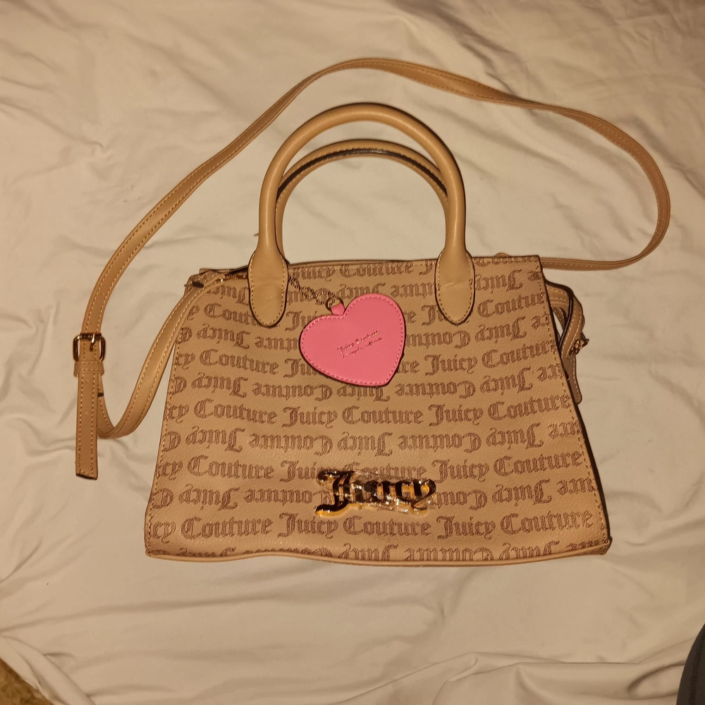 Juicy Couture Tan and Pink Women's Bag